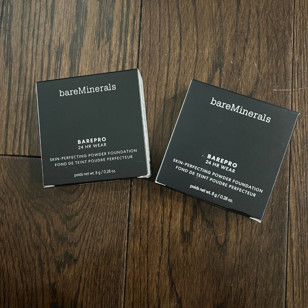 (2) bareMinerals Barepro 24HR Skin Perfecting Powder Foundation - FREE SHIPPING
